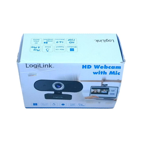 Kamera internetowa HD USB LogiLink UA0368 z mikrofonem do rozmów wideo