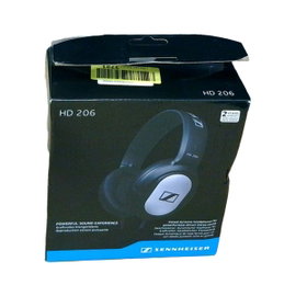 Słuchawki Wokółuszne Sennheiser HD 206 Srebrne - Wyrazisty Dźwięk