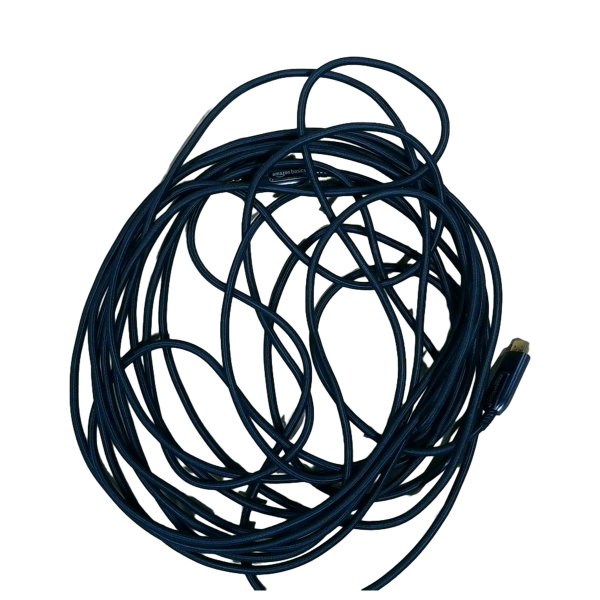 Kabel HDMI światłowodowy Amazon Basics 10 m pleciony powystawowy idealny