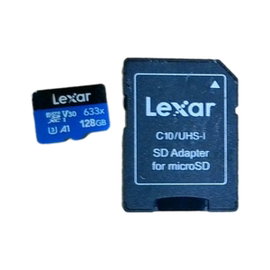 Karta Pamięci Micro SD Lexar 633x 128 GB 100 MB/s z Adapterem SD