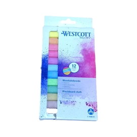 Westcott Kreda kolorowa 12 sztuk jaskrawa łatwa do czyszczenia