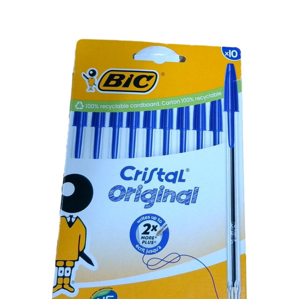 BIC Cristal Original Długopisy kulkowe niebieskie 10 sztuk 1mm