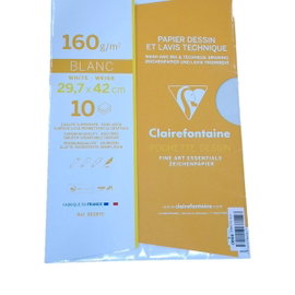 Papier rysunkowy szkolny A3 Clairefontaine 96287C 10 arkuszy