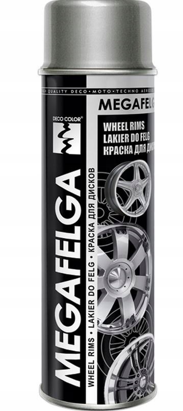 Lakier Akrylowy Spray do Felg i Kołpaków Srebrny Aluminium 500 ml