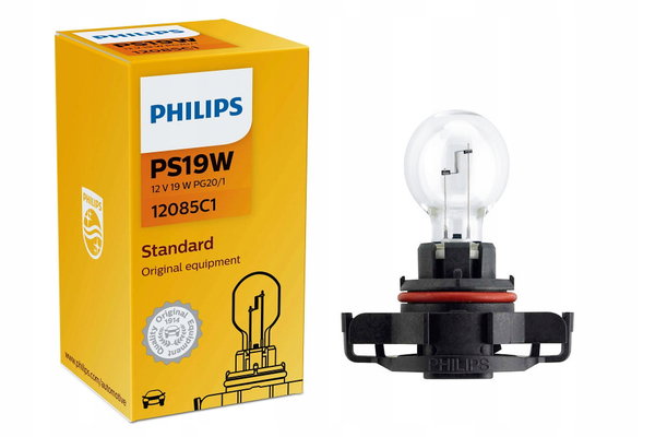 Żarówka Philips PS19W 12V 19W PG20-1 Biała do Jazdy Dziennej