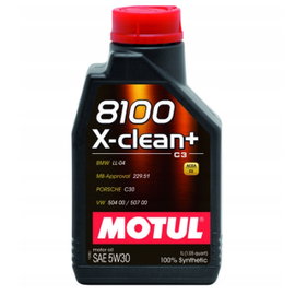 Olej silnikowy Motul 8100 X-Clean+ 5W-30, 1 l, BMW LL-04, VW 504 00/507 00