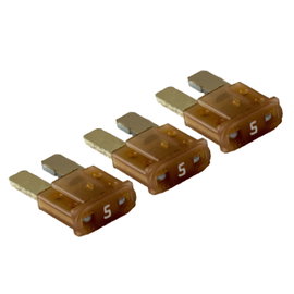 Bezpiecznik samochodowy płytkowy Micro2 Littelfuse 5 A 32 V, 3 szt.