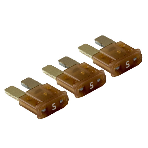 Bezpiecznik samochodowy płytkowy Micro2 Littelfuse 5 A 32 V, 3 szt.