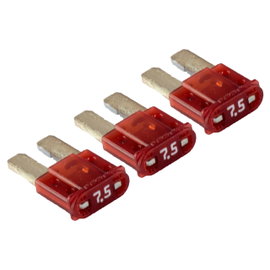 Bezpiecznik samochodowy płytkowy Micro2 Littelfuse 7,5 A 32 V, 9 mm, 3 szt.