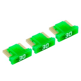 Bezpiecznik samochodowy płytkowy MTA MINI Low Profile 30 A, niski profil, 3 szt.