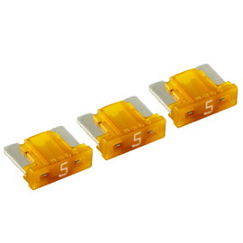 Bezpiecznik samochodowy płytkowy MTA MINI Low Profile 5 A, niski profil, 3 szt.