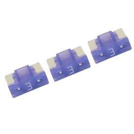 Bezpieczniki samochodowe płytkowe MINI Low Profile MTA 3 A, 3 sztuki