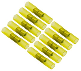 Szybkozłączka termokurczliwa zaciskowa żółta 2,5–6 mm, 10 szt.