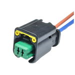 Wiązka kostka wtyczka wtyk żeński SICMA-2 zielona HP CONNECTOR GREEN