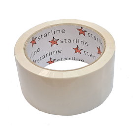 Taśma klejąca pakowa KAUCZUK STARLINE 48X66Y BIAŁA