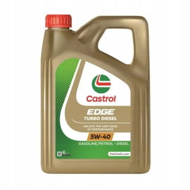 Olej silnikowy 5W40 CASTROL EDGE Turbo Diesel 4L 505.01 + zawieszka