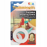 Taśma montażowa dwustronna 1,5mx19mm Bardzo mocna do wszystkie powierzchnie