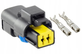 Wtyczka 2 piny SICMA-1,5 czarna