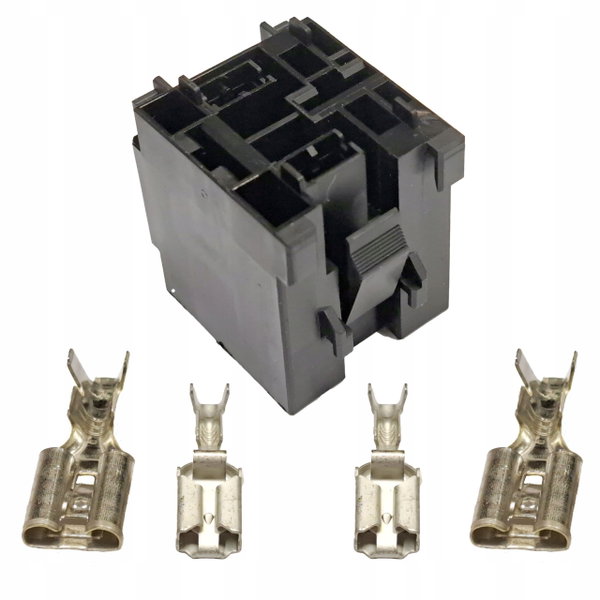 Podstawa przekaźnika BOSCH 70A 80A 2x9,5mm, 2x6,3mm wzmocniona