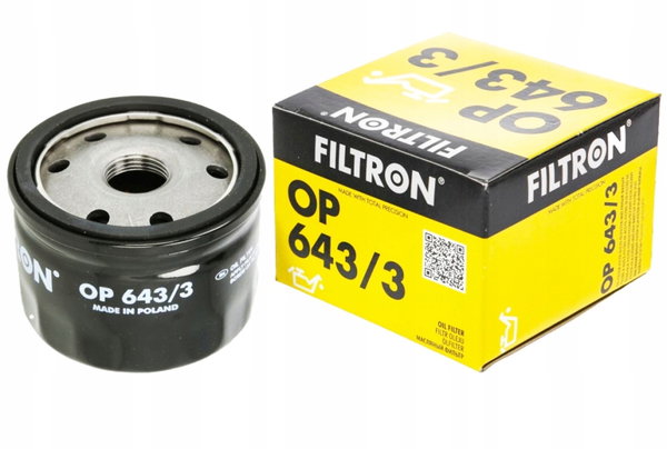 FILTR OLEJU FILTRON OP643/3 RENAULT DACIA NISSAN