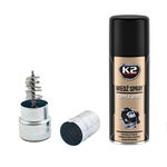 Szczotka do klem i smar miedziany spray K2 W122