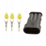 Gniazdo 3 piny SUPERSEAL 1.5 z uszczelkami
