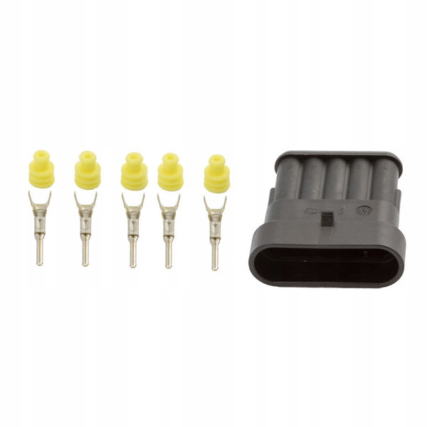 Gniazdo 5 piny SUPERSEAL 1.5 z uszczelkami