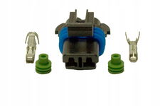 Wtyczka 2 piny 2.8mm z uszczelkami