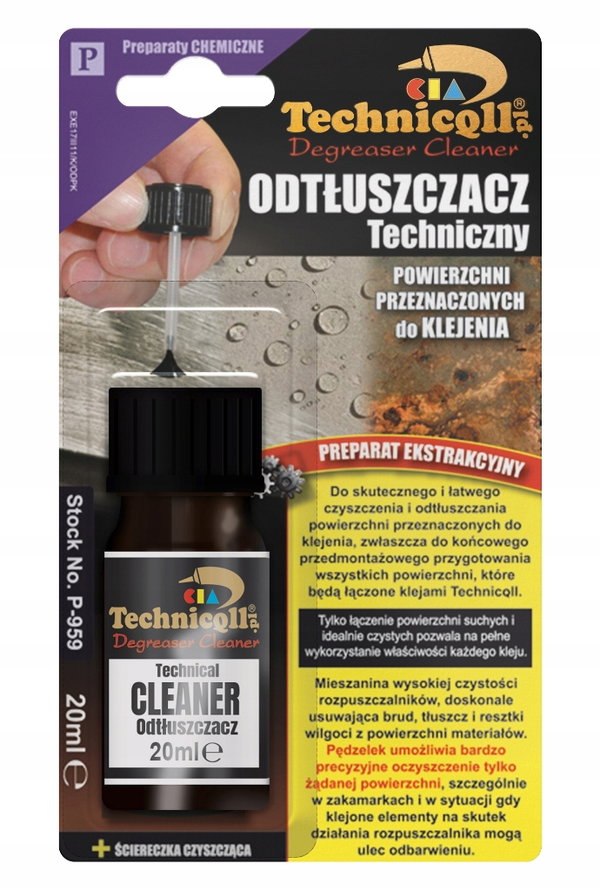 Odtłuszczacz techniczny 20ml (do stosowania przed