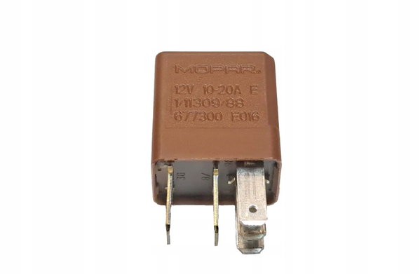 Przekaźnik mikro 5-nóżkowy 12v 10A/20A brązowy