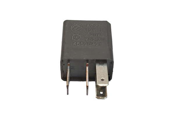 Przekaźnik mikro 4-nóżkowy 12v 20A czarny