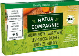 Bulion - Kostki Warzywne Bez Dodatku Cukrów Bio (8 X 10,5 G) 84 G - Natur C