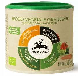 Bulion Warzywny Granulowany Bezglutenowy Bio 120 G - Alce Nero