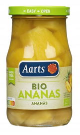 Ananas Kawałki W Lekkim Syropie Bio 350 G (190 G) (Słoik) - Aarts