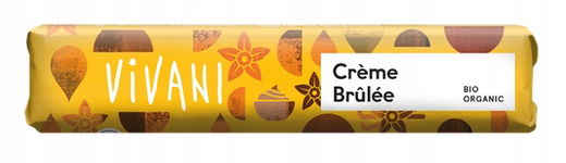 Baton Z Mlecznej Czekolady Z Nadzieniem Krem Brulee Bio 40 G - Vivani