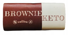 Baton Brownie Keto Bez Dodatku Cukrów Bezglutenowy 50 G - Baton Warszawski