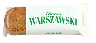 Baton Ananas I Kokos Bezglutenowy 50 G - Baton Warszawski