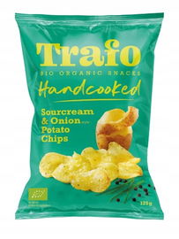 Chipsy Ziemniaczane Cienko Krojone O Smaku Śmietankowo - Cebulowym Bio 125
