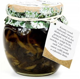 Czosnek Niedźwiedzi Kiszony Bio 430 G - Dary Natury