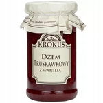 Dżem Truskawkowy Z Wanilią O Obniżonej Zawartości Cukru Bezglutenowy 235 G
