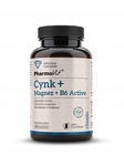 Cynk + Magnez + Witamina B6 Active Bezglutenowy 120 Kapsułek - Pharmovit (C