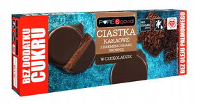 Ciastka Kakaowe Z Kremem O Smaku Brownie W Czekoladzie Deserowej Bez Dodatk