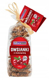 Ciastka Owsianki Z Żurawiną 175 G - Naturavena