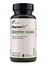 Grzyby Reishi Ekstrakt (400 Mg) Bezglutenowy 90 Kapsułek - Pharmovit (Class