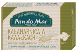Kałamarnica Humboldta W Bio Oliwie Z Oliwek Extra Virgin 120 G - Pan Do Mar
