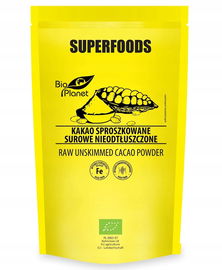 Kakao Sproszkowane Surowe Nieodtłuszczone Bio 150 G - Bio Planet