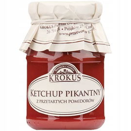 Ketchup Pikantny Bezglutenowy 180 G - Krokus