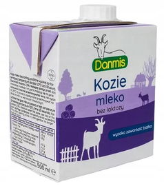 Kozie Mleko Bez Laktozy Uht (2,5 % Tłuszczu) 500 Ml - Danmis