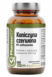 Koniczyna Czerwona Ekstrakt (500 Mg) Bezglutenowy 60 Kapsułek - Pharmovit (