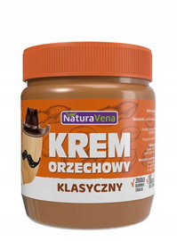 Krem Orzechowy Klasyczny 100 % Bez Dodatku Soli I Cukrów 340 G - Naturavena